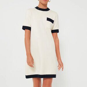 TUCKERNUCK Merritt Knit Dress XL (Offwhite w/ Navy)